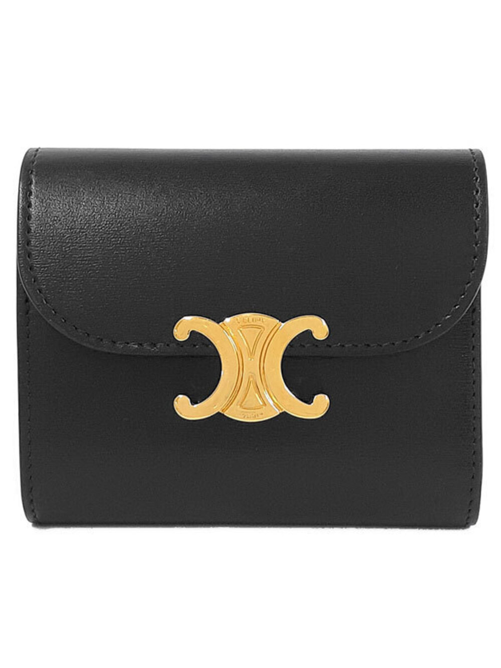 Celine Triomphe Flap Wallet Tri fold Short
